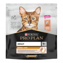 Purina Pro Plan Derma Care Сухий корм для котів, шерсть яких вимагає додаткового догляду, з лососем, 400 г