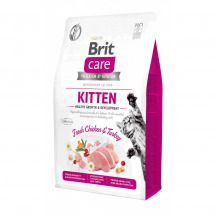 Brit Care GF Kitten Growth & Development Сухий корм для кошенят, з куркою та індичкою, 2 кг 