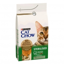 Cat Chow Sterilized Сухий корм для стерилізованих котів, з індичкою, 1,5 кг