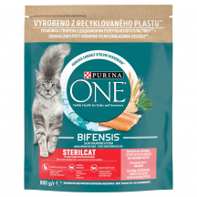 Сухий корм для стерилізованих котів Purina One Sterilcat  800 г (лосось)