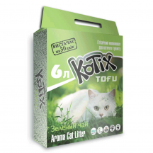 Kotix Tofu Green tea Соєвий Наповнювач для котячого туалету, грудкується, 2.55 кг (6 л)