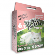 Наповнювач для котячого туалету Kotix Тофу Honey Peach Соєвий комкуючий 2.55 кг (6 л)