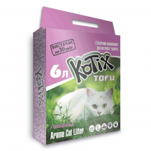 Наповнювач для котячого туалету Kotix Тофу Lavender Соєвий комкуючий 2.55 кг (6 л)