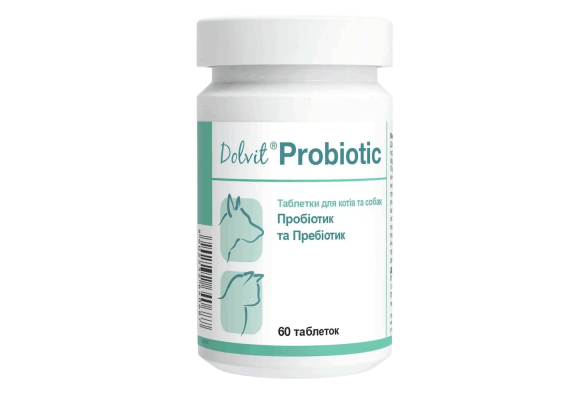 Таблетки для собак та котів Dolfos Dolvit Probiotic 60 таб