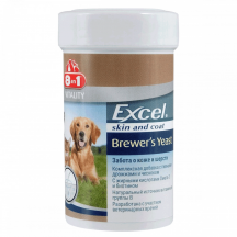 Пивні дріжджі 8in1 Excel «Brewers Yeast» 140 таблеток (для шкіри та шерсті)