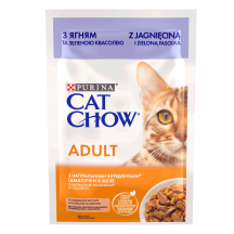 Вологий корм для котів Cat Chow Adult 85 г (ягня та квасоля)