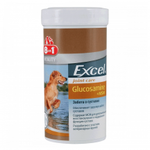 Вітаміни для собак 8in1 Excel «Glucosamine + MSM» 55 таблеток (для суглобів)