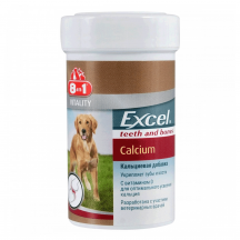 8in1 Excel Calcium Кальций для зубов и костей собак, 155 таб