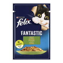 Вологий корм для котів Felix Fantastic 85 г (кролик)