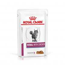 Royal Canin Renal Вологий корм  при хронічній нирковій недостатності у кішок, курка, 85 г