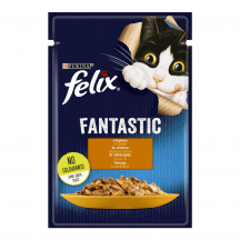 Вологий корм для котів Felix Fantastic 85 г (курка)