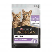 Purina Pro Plan Kitten Healthy Start Вологий корм для кошенят шматочки в соусі з індичкою 85 г