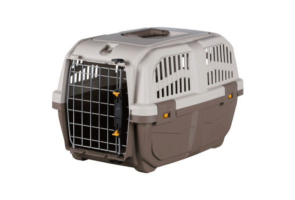 Контейнер-переноска для собак та котів вагою до 12 кг Trixie «Skudo 1» 30 x 32 x 49 см (коричнева)