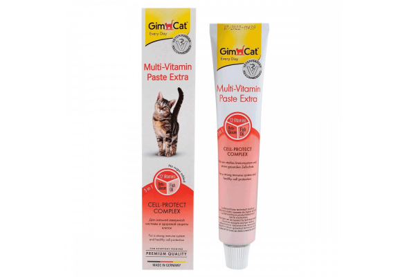 Ласощі для котів GimCat Multi-Vitamin Paste Extra 50 г (мультивітамін)