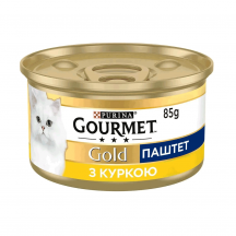 Вологий корм для котів Gourmet Gold Pate Chicken 85 г (курка)