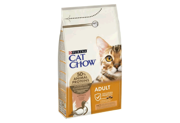 Purina Cat Chow Сухий корм для котів, з качкою, 1.5 кг