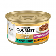 Вологий корм для котів Gourmet Gold Pate Rabbit & Liver 85 г (кролик та печінка)