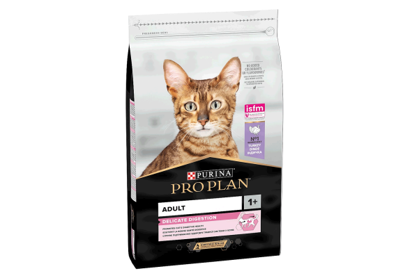 Purina Pro Plan Delicate Adult 1+ Сухий корм для котів, з індичкою 400 г