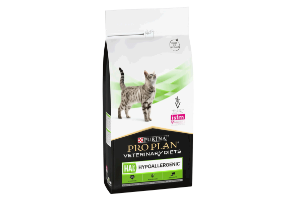 Сухий корм для кішок Purina Pro Plan Veterinary Diets HA HYPOALLERGENIC харчові алергії 1.3 кг