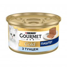 Вологий корм для котів Gourmet Gold Pate Tuna 85 г (тунець)