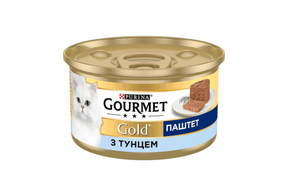 Вологий корм для котів Gourmet Gold Pate Tuna 85 г (тунець)