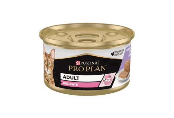 Вологий корм для котів Pro Plan Delicate Adult 85 г  (індичка)