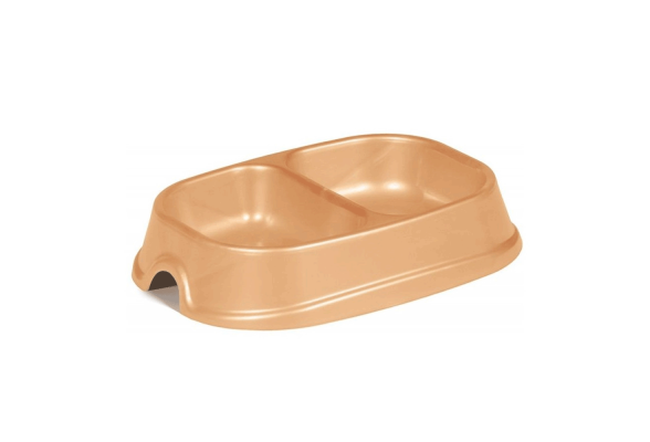 Природа «Модерн» подвійна №1 Миска пластикова, 2 x 200 мл, кольори в асортименті