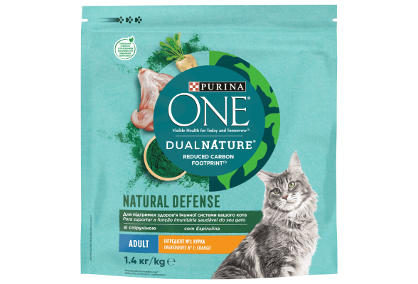 Purina One DualNature Сухий корм для котів, з куркою 1.4 кг