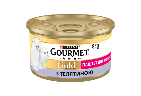 Вологий корм для кошенят Purina Gourmet Gold Паштет с телятиною 85 г