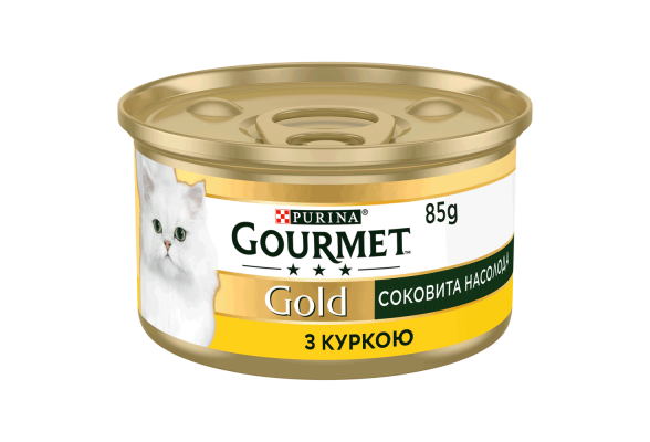 Вологий корм для кішок Purina Gourmet Gold Соковита насолода з куркою 85 г