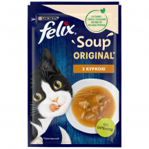 Felix Soup Вологий корм для котів, суп з куркою 48 г