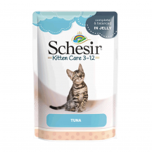 Вологий корм для кошенят Schesir Tuna Kitten Тунець в желе 85 г