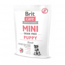 Brit Care GF Mini Puppy Сухий корм для цуценят та молодих собак мініатюрних порід 400 г (ягня)