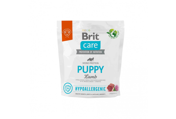 Brit Care Dog Hypoallergenic Puppy Сухий корм для цуценят всіх порід, з ягням, 1 кг