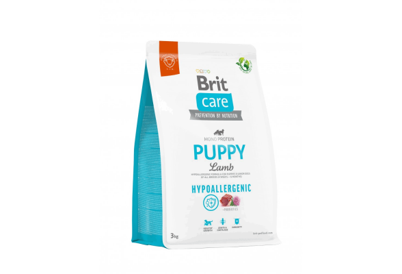 Brit Care Dog Hypoallergenic Puppy Сухий корм для цуценят всіх порід, з ягням, 3 кг