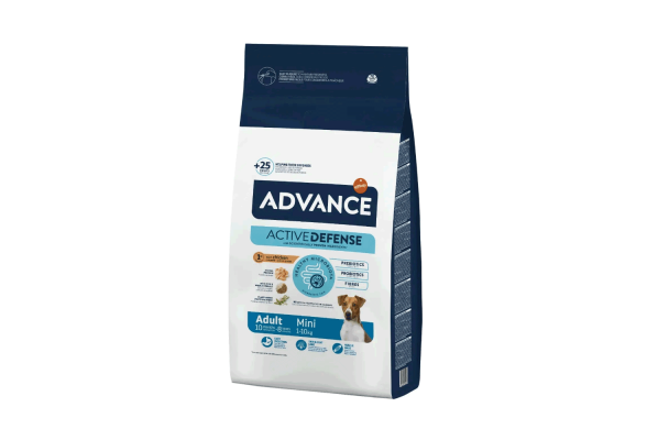 Advance Mini Сухой корм для взрослых собак малых пород, с курицей и рисом, 3 кг