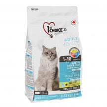 1st Choice Healthy Skin&Coat Сухий корм для котів, з лососем, 2.72 кг