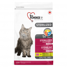 1st Choice Sterilized Сухой корм для стерилизованных кошек, с курицей, 2.4 кг