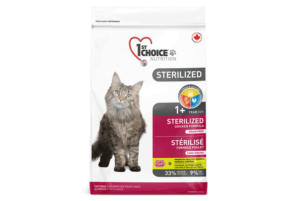 1st Choice Sterilized Сухой корм для стерилизованных кошек, с курицей, 2.4 кг