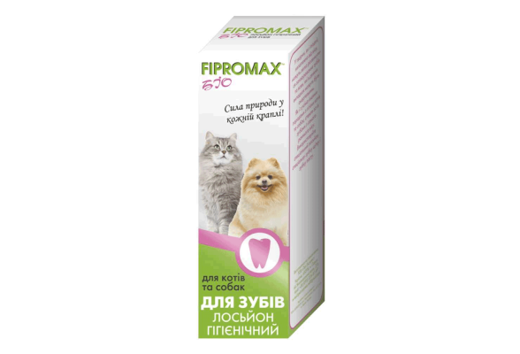 Краплі Fipromax БІО для зубів гігієнічні, для котів і собак 15мл