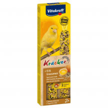 Ласощі для канарок Vitakraft «Kracker Original + Egg & Grass Seeds» 54 г / 2 шт. (яйце та насіння)