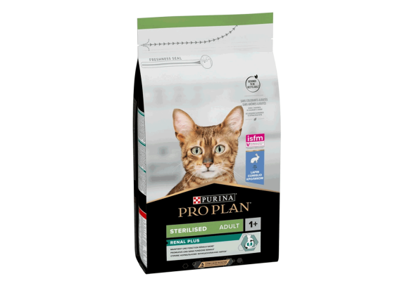 Pro Plan Sterilised Adult 1+ Renal Plus Сухий корм для стерилізованих котів, з індичкою, 14 кг