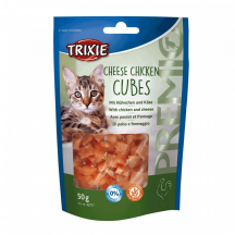 Ласощі для котів Trixie Premio Cheese Chicken Cubes сирно-курячі кубики 50 г