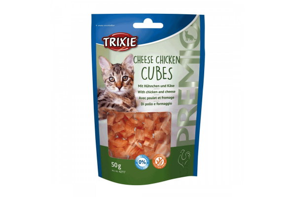 Ласощі для котів Trixie Premio Cheese Chicken Cubes сирно-курячі кубики 50 г