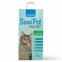 Наповнювач бентонітовий SANI PET дрібна гранула 5кг NEW