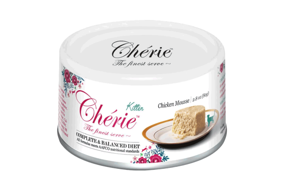 Cherie Complete & Balanced Chicken Mousse Вологий корм для кошенят, мус з тунця, 80 г