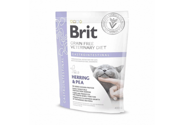 Brit GF Veterinary Diet Gastrointestinal Сухий корм для котів при порушеннях травлення, 400 г