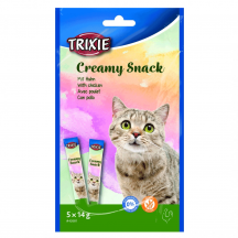 Trixie Creamy Snacks Ласощі для котів, курка, 5 шт.)