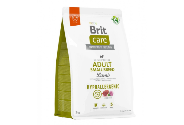 Brit Care Hypoallergenic Small Breed Сухий корм для собак, з ягням, 3 кг