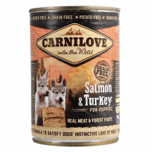 Carnilove Carnilove Grain Free Puppy Вологий корм для цуценят, з лососем та індичкою, 400 г